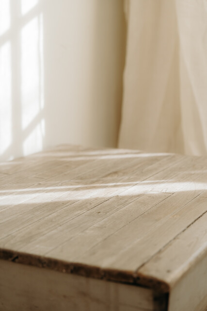 wooden coffee table on wheels ... 2 available ...