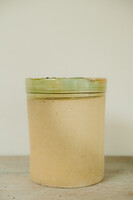 xl Italian green glazed terra cotta pot ...