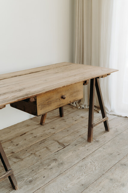 xl pinewood trestle table ... 