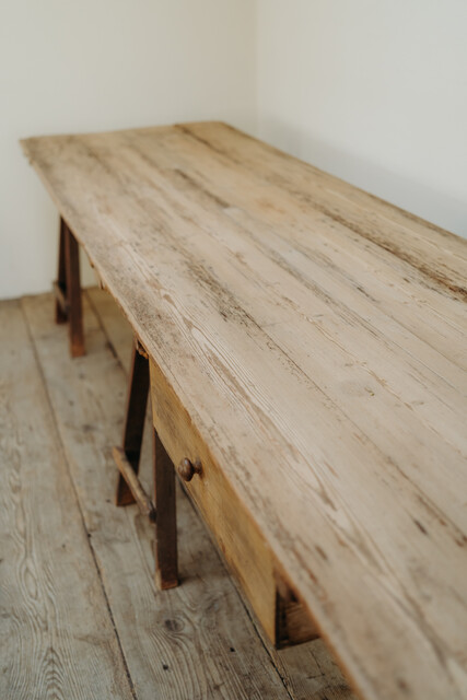 xl pinewood trestle table ... 