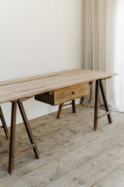 xl pinewood trestle table ... 