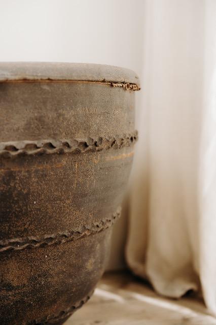 Xl spanish terra cotta bowl 